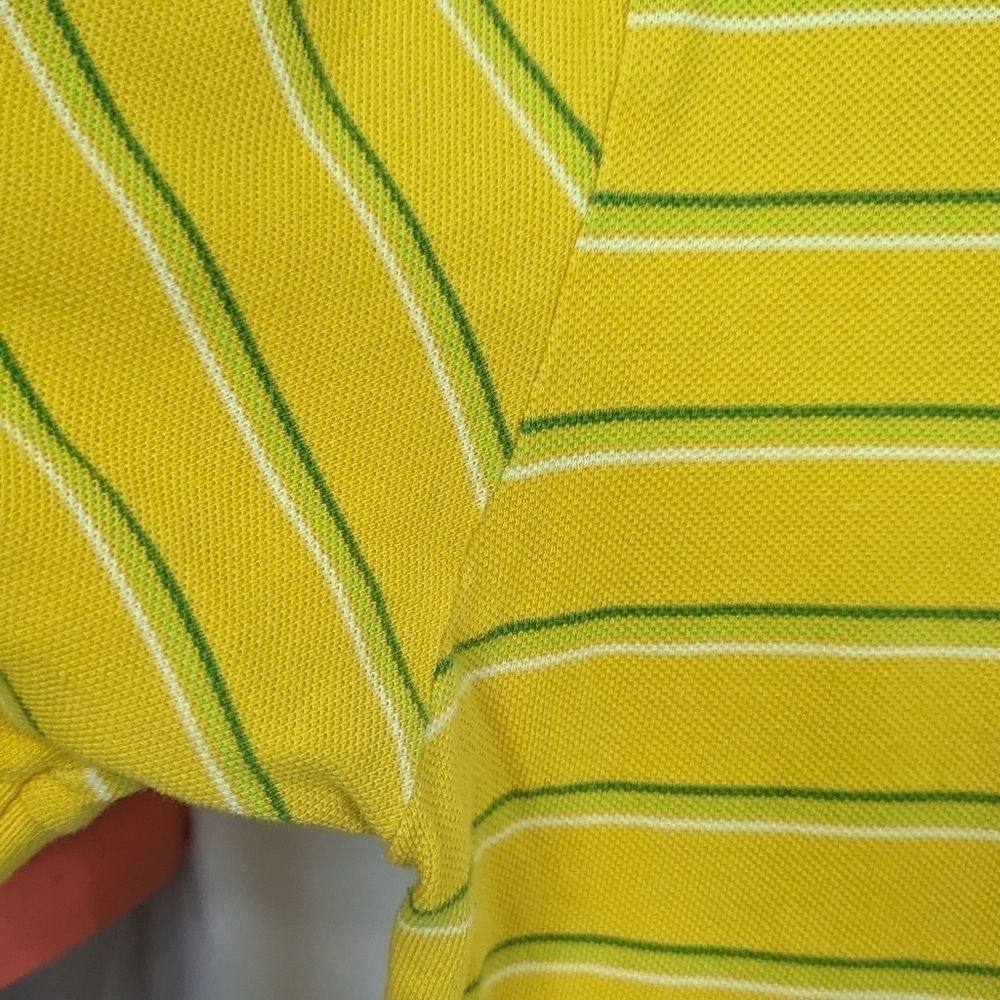 Lacoste Pique Knit Strip Polo Sz EU 4/ US S - Picture 5 of 12